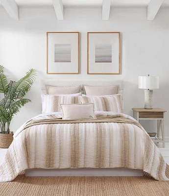 Tommy Bahama La Prisma Stripe Texture Cotton Quilt Mini Set