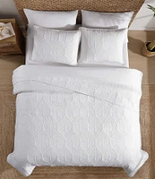Tommy Bahama Line Palm Cotton Reversible Quilt Mini Set