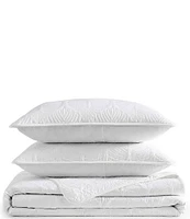 Tommy Bahama Line Palm Cotton Reversible Quilt Mini Set