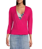 Tommy Bahama Open Front 3/4 Sleeve Cardigan