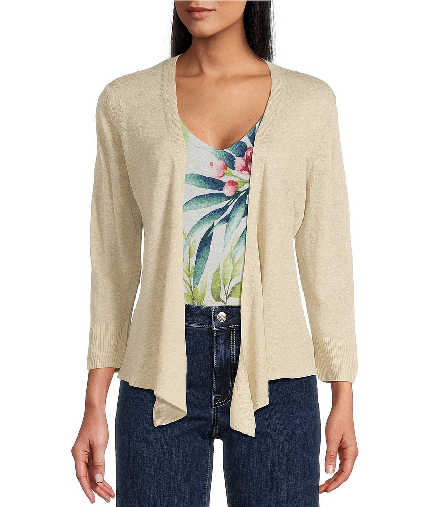 Tommy Bahama Open Front 3/4 Sleeve Cardigan