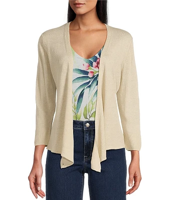 Tommy Bahama Open Front 3/4 Sleeve Cardigan