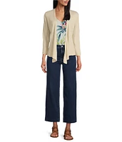Tommy Bahama Open Front 3/4 Sleeve Cardigan