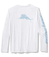 Tommy Bahama Long Sleeve Chill Time Surf Graphic T-Shirt