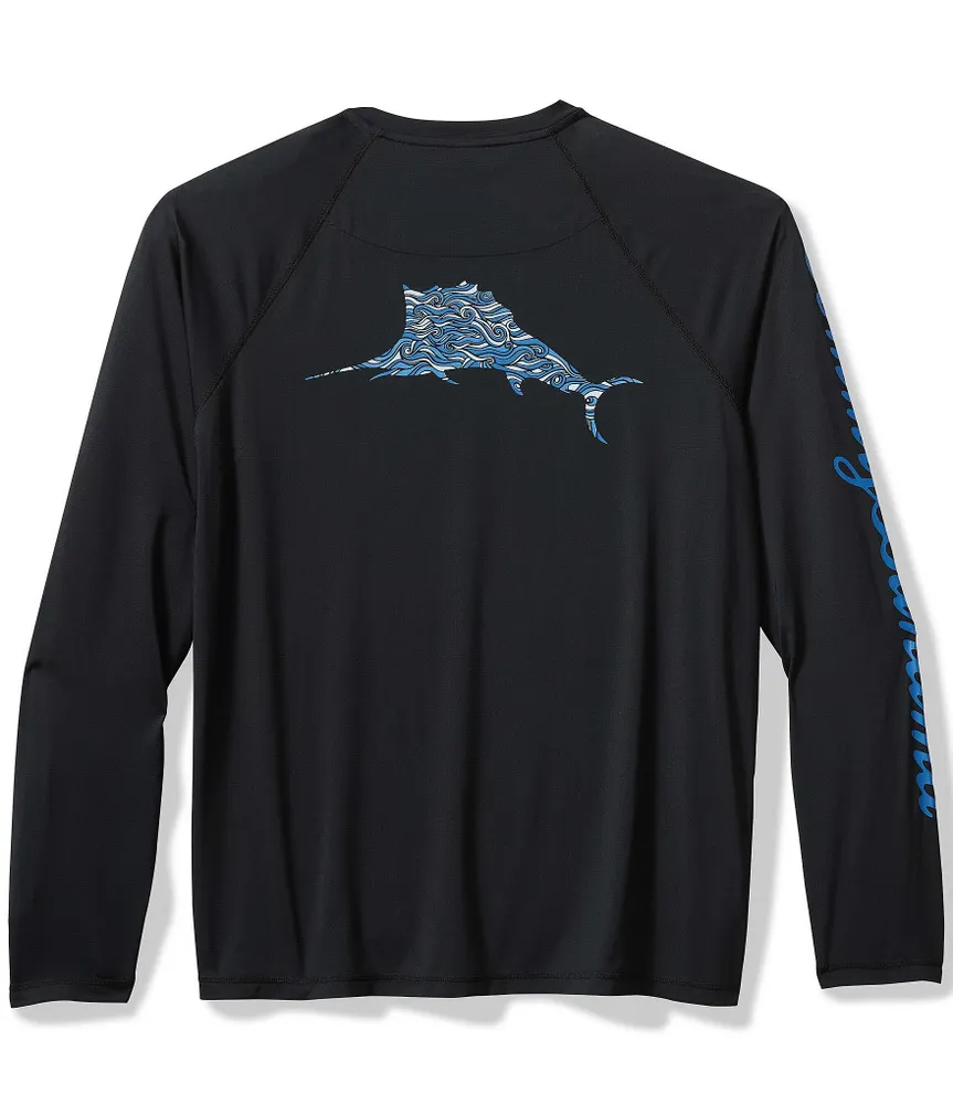 Tommy Bahama Long Sleeve Chill Time Surf Graphic T-Shirt