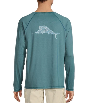 Tommy Bahama Long Sleeve Chill Time Surf Graphic T-Shirt