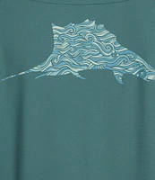 Tommy Bahama Long Sleeve Chill Time Surf Graphic T-Shirt