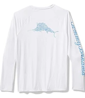 Tommy Bahama Long Sleeve Chill Time Surf Graphic T-Shirt