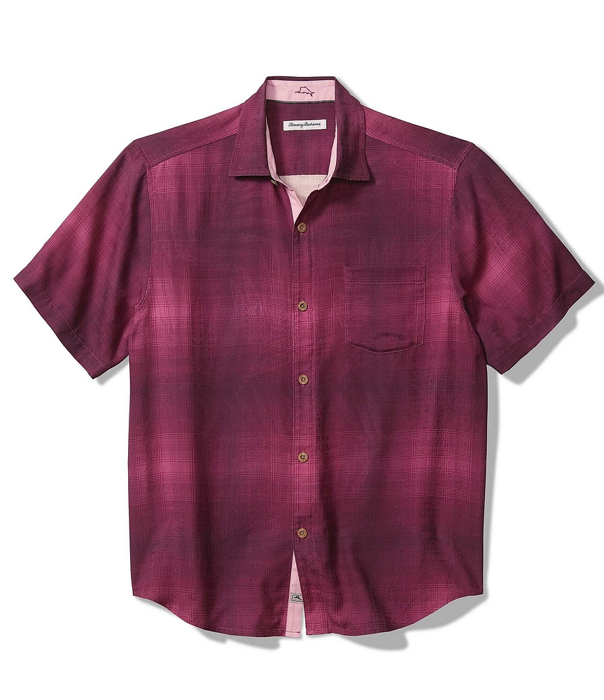 Tommy Bahama Madera Ombre Short Sleeve Silk Shirt