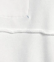 Tommy Bahama Marina Del Mar Solid Fleece Point Collar Long Sleeve Popover Top