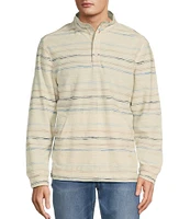 Tommy Bahama Minori Sands Button Mockneck Stripe Pullover