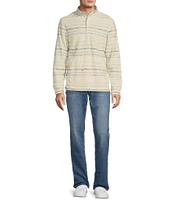 Tommy Bahama Minori Sands Button Mockneck Stripe Pullover
