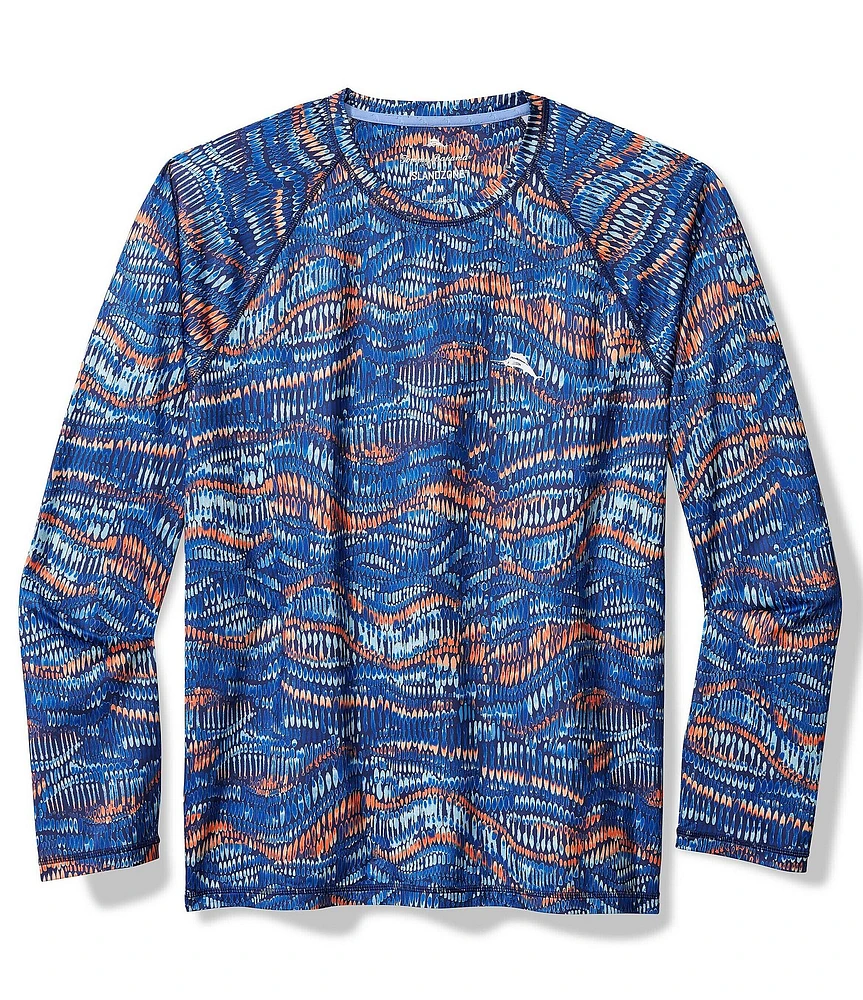 Tommy Bahama Monte Rio Geo Crew Long Sleeve T-Shirt