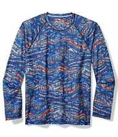 Tommy Bahama Monte Rio Geo Crew Long Sleeve T-Shirt