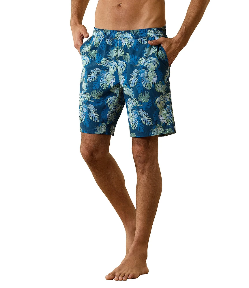 Tommy Bahama Monterey Coast Marina Fronds 9#double; inseam Swim Trunks