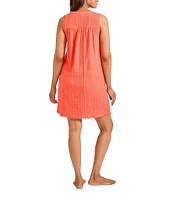 Tommy Bahama Mykonos Texture Split V-Neck Shift Swim Cover-Up Dress