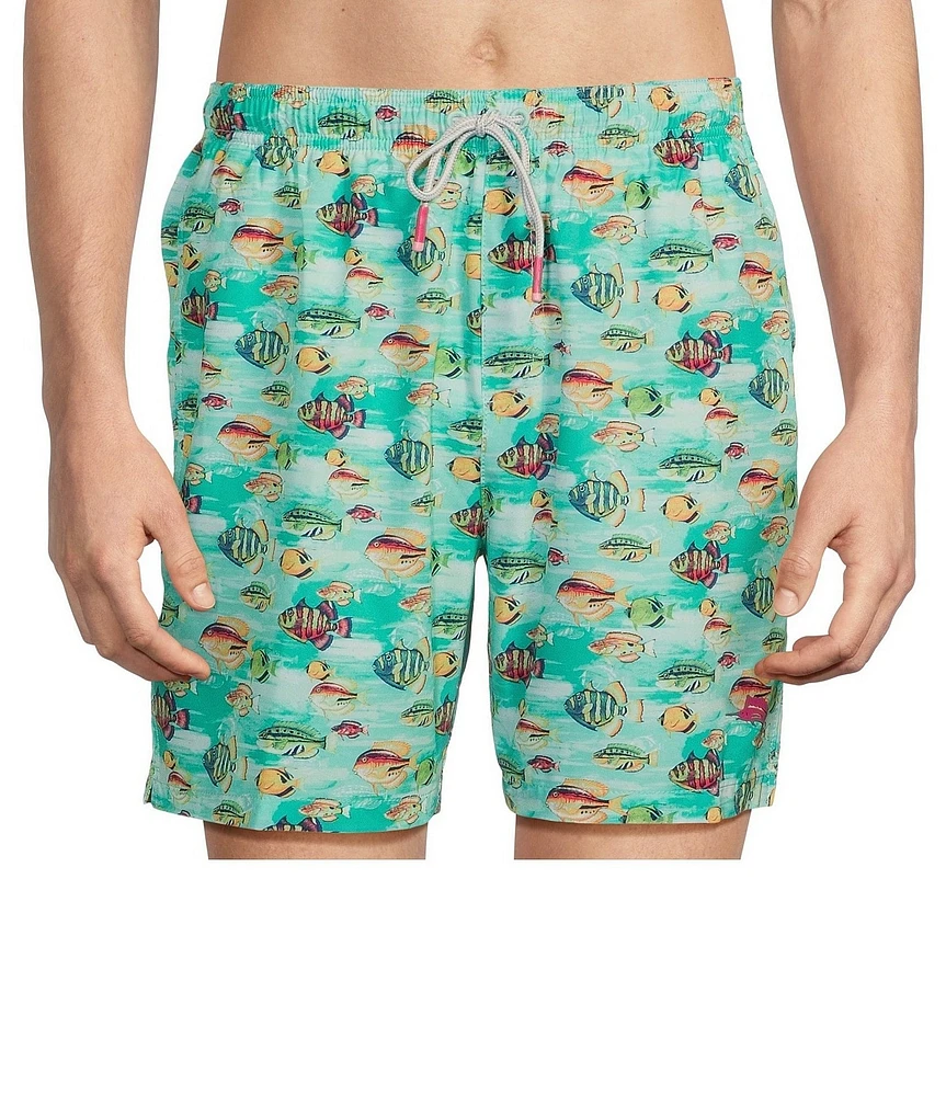 Tommy Bahama Naples Fantastic Fish Print Board Shorts