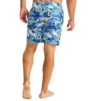 Tommy Bahama Naples Ocean Echoes 6#double; Swim Trunks