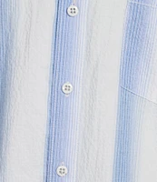 Tommy Bahama Nova Wave Maliblue Stripe Short Sleeve Woven Shirt