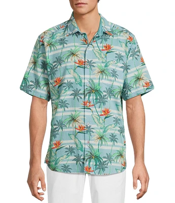 Tommy Bahama Nova Wave Palmero Stripe Short Sleeve Woven Shirt