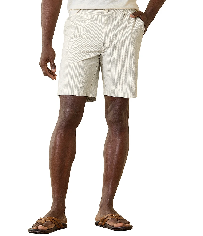 Tommy Bahama Nova Wave Sand Stripe 9#double; Inseam Shorts