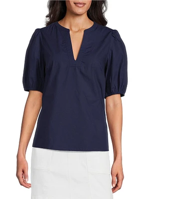 Tommy Bahama Oceana Puff Sleeve Top