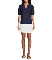 Tommy Bahama Oceana Puff Sleeve Top