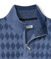 Tommy Bahama Ombre Argyle Quarter Zip Sweater