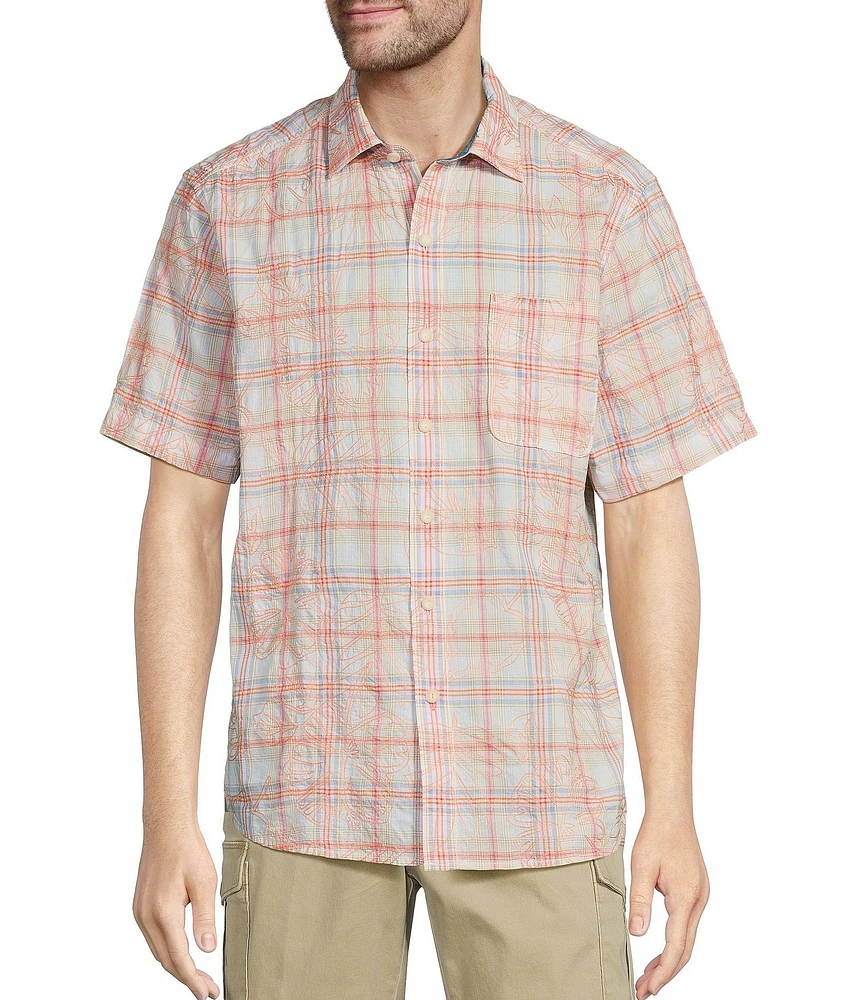 Tommy Bahama Over Lei Blooms Short Sleeve Woven Shirt