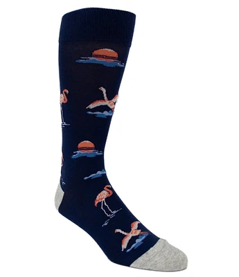 Tommy Bahama Paint The Sky Pink Crew Dress Socks