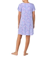 Tommy Bahama Paisley Short Sleeve V-Neck Sleepshirt