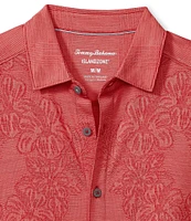 Tommy Bahama Palm Coast Cascade Vines Jacquard Short Sleeve Woven Camp Shirt