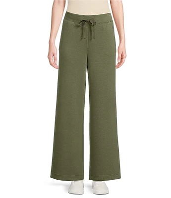 Tommy Bahama Palm Voyage 4-Way Stretch Knit Wide-Leg Pull-On Ankle Length Pants