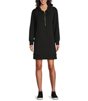 Tommy Bahama Palm Voyage 4-Way Stretch Tencel Quarter Zip Long Sleeve Dress