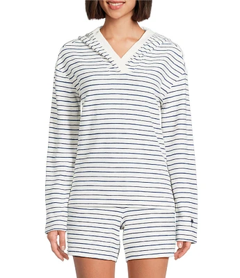 Tommy Bahama Pebble Bay Embroidered Palm Tree Popover Hoodie