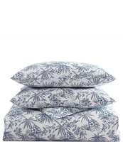 Tommy Bahama Pen And Ink Cotton Reversible Duvet Cover Mini Set