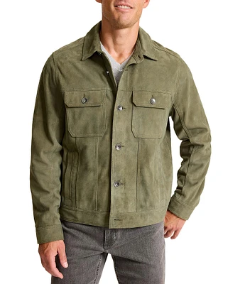 Tommy Bahama Pine Lake Suede Trucker Jacket