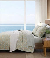 Tommy Bahama Pineapple Bloom Cotton Reversible Quilt Mini Set