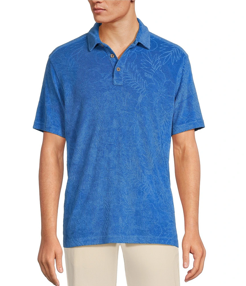 Tommy Bahama Poolside Hibiscus Short Sleeve Polo Shirt