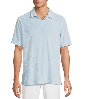 Tommy Bahama Poolside Sun Fade Short Sleeve Terry Polo Shirt