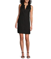 Tommy Bahama Ruffle Split V-Neck Sleeveless Side Pocket Dress