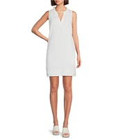 Tommy Bahama Ruffle Split V-Neck Sleeveless Side Pocket Dress