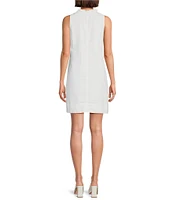 Tommy Bahama Ruffle Split V-Neck Sleeveless Side Pocket Dress