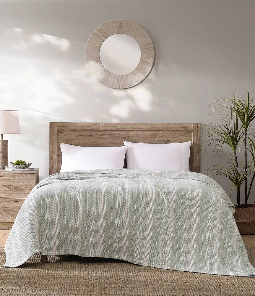 Tommy Bahama Sandy Shore Stripe Bed Blanket