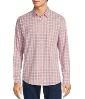 Tommy Bahama Sarasota San Marcos Long Sleeve Stretch Light Checked Woven Shirt