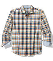 Tommy Bahama Sarasota Stretch Grenada Plaid Check Long Sleeve Shirt