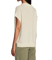 Tommy Bahama Short Sleeve Johnny Collar Linen Top