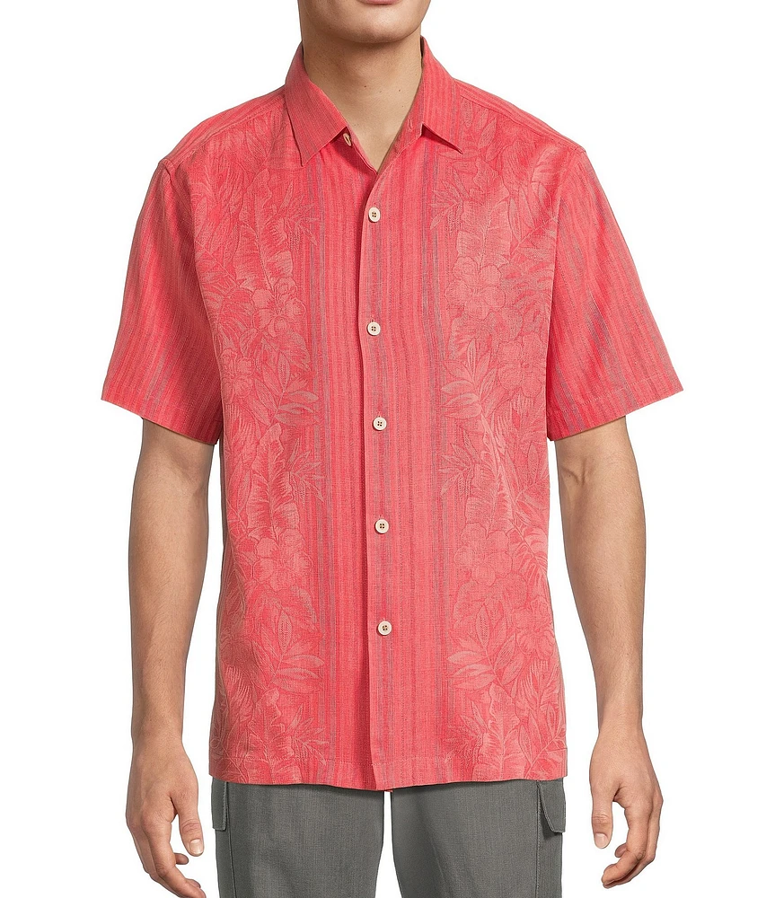 Tommy Bahama Short Sleeve Maui Border Woven Shirt