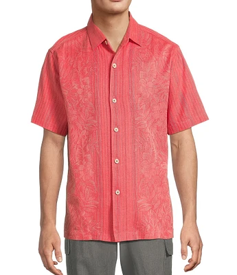 Tommy Bahama Short Sleeve Maui Border Woven Shirt