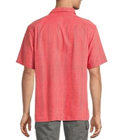 Tommy Bahama Short Sleeve Maui Border Woven Shirt